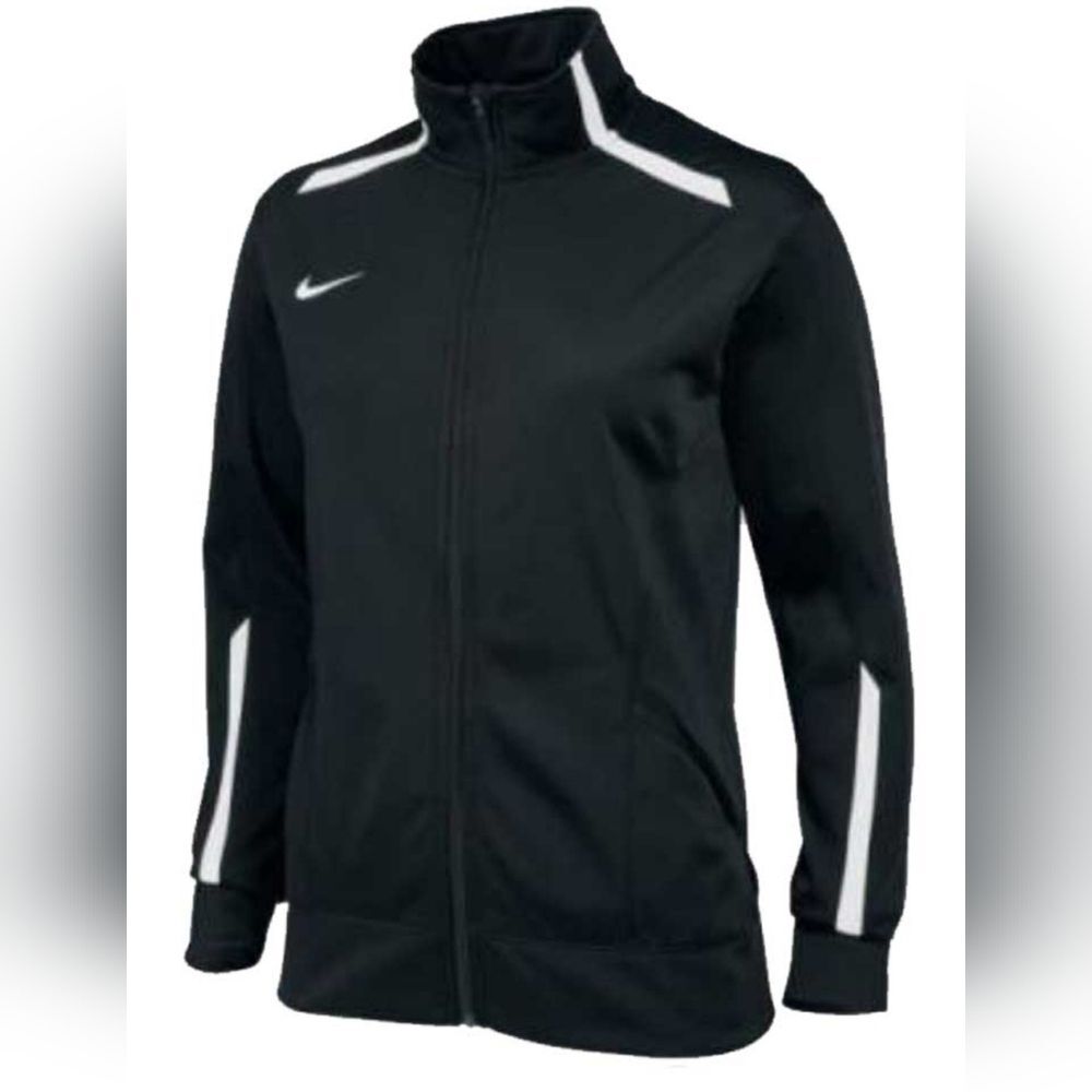 Nike women's full zip overtime jacket black performance running size M *